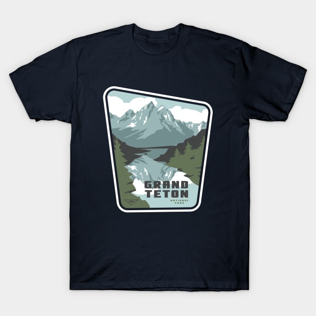 Grand Teton National Park Design T-Shirt by Terrybogard97